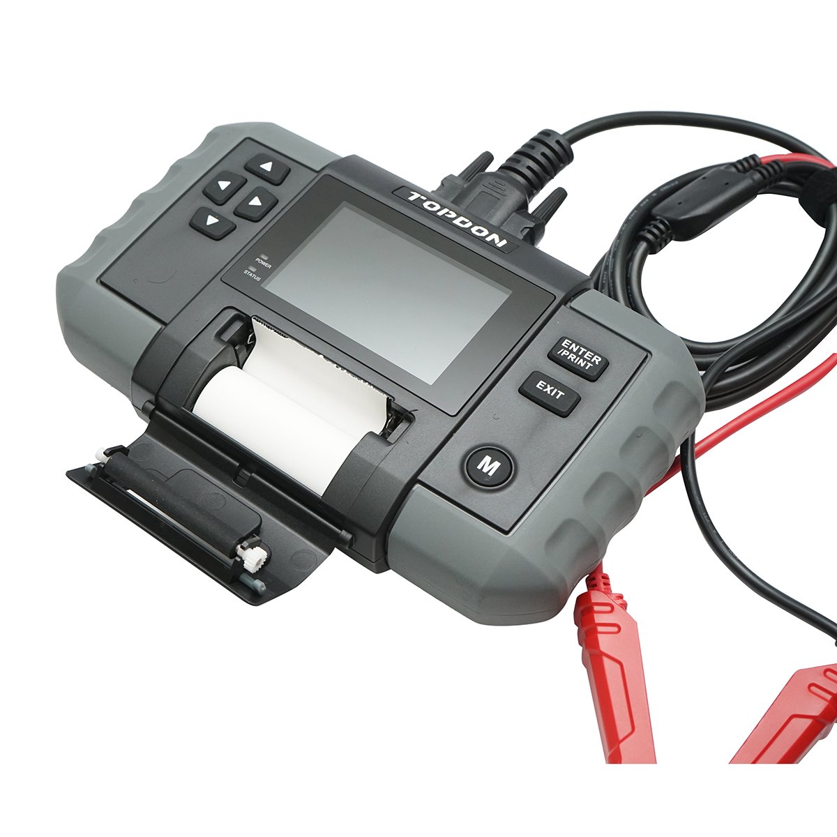 Tester baterie digital cu imprimanta 12-24V, protectie polaritate 100-2000A BT600